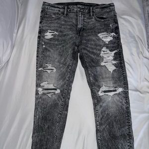 mens skinny ripped jeans